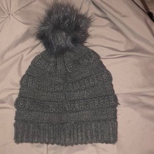 Grey winter beanie